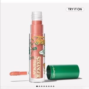 Nude M.A.C X STRANGER THING Lip Glass in Eerie EL. Brand NIB.